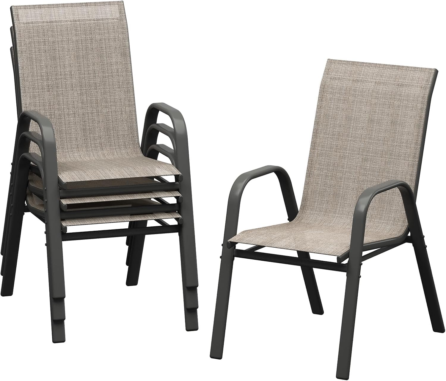 Zestaw 4 krzeseł do jadalni na – Outdoor Furniture Metal Chairs recenzja i cena